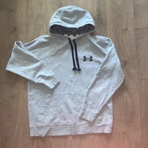 Under Armour Gray Mens Hoodie Long Sleeve Polyester Medium